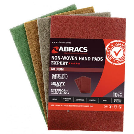 ABRACS Hand Pads 150 x 230mm Brown (Coarse)