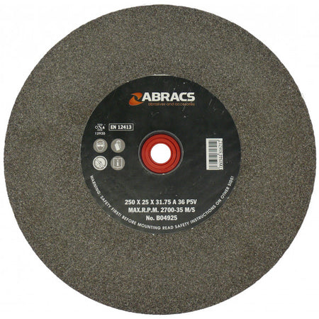 ABRACS Bench Grind Wheel AL/OX 150x20mm P80