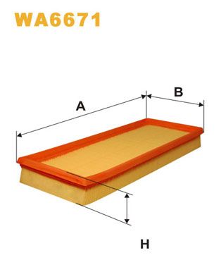 WIX WA6671 Air Filter - 1