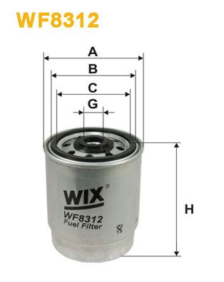 WIX WF8312 Fuel Filter - 1