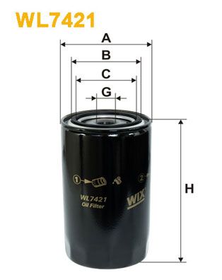 WIX WL7421 Oil Filter - 1
