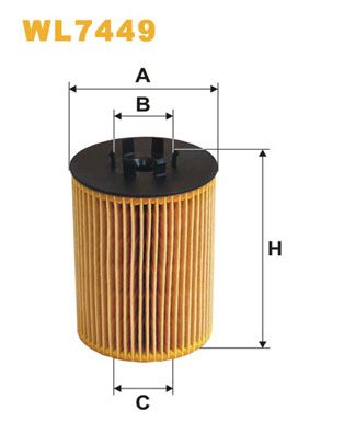 WIX WL7449 Oil Filter - 1