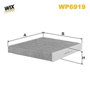 WIX WP6919 Filter, cabin air - 1