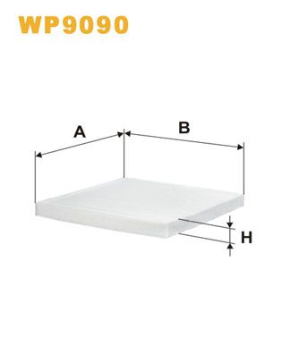 WIX WP9090 Filter, cabin air - 1
