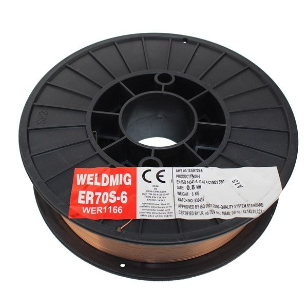 Mild Steel Mig Wire - 0.8mm - 5kg