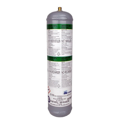 Mig Welder - Argon/CO2 Disposable Cylinder 0.95 LITRE/176G 14% CO2 86% ARGON