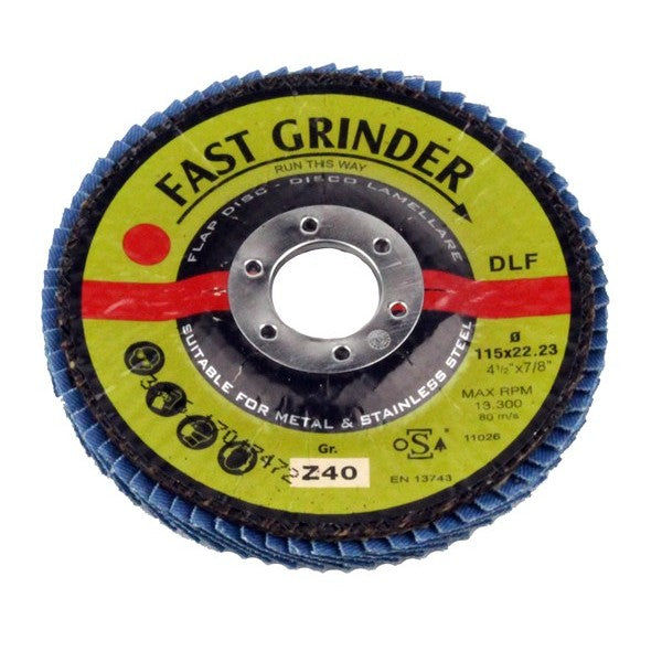 Zirconium Flap Disc - 115mm - 40 Grit