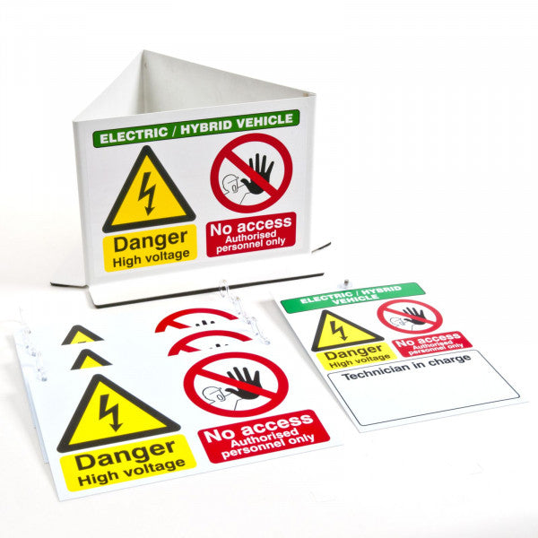 EV and Hybrid Vehicle Warning Sign Pack