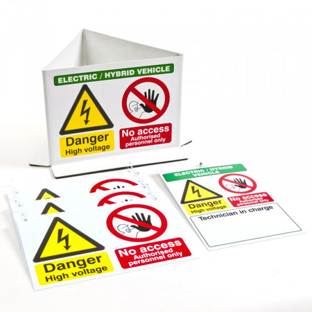 EV and Hybrid Vehicle Warning Sign Pack
