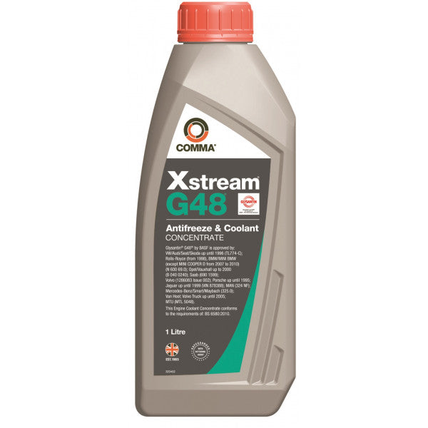 Comma Xstream G48 Antifreeze & Coolant - Concentrated - 1 Litre