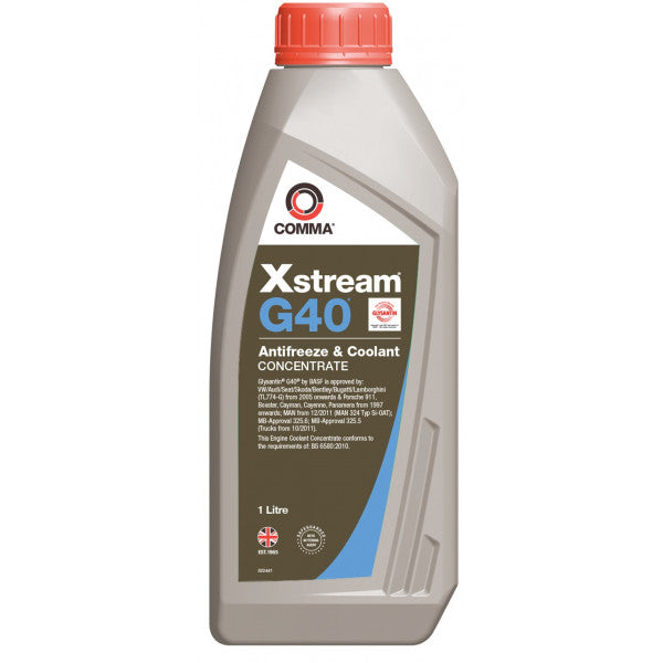 Comma Xstream G40 Concentrated Antifreeze & Coolant - 1 Litre