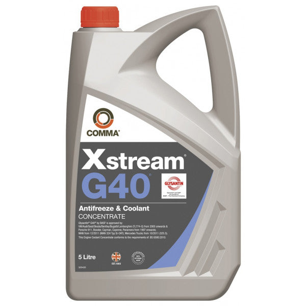 Comma Xstream G40 Antifreeze & Coolant - Concentrated - 5 Litre
