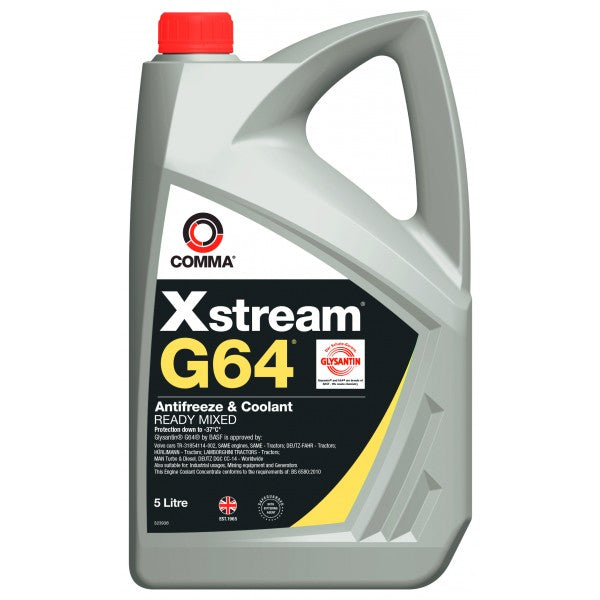 Comma Xstream G64 Antifreeze & Coolant Ready Mixed