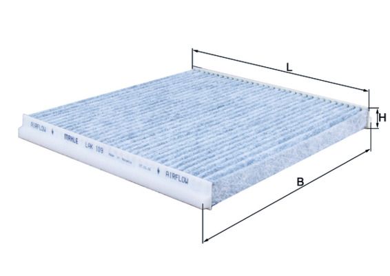 Filter, cabin air - LAK 109