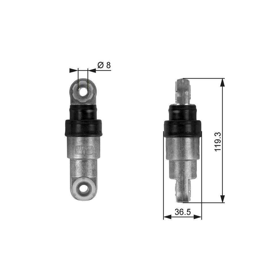 Vibration Damper, V-ribbed belt - T38218
