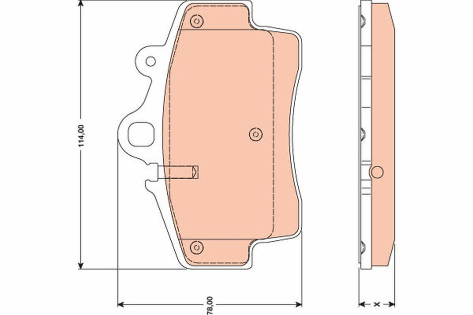 Brake Pad Set, disc brake - GDB1756
