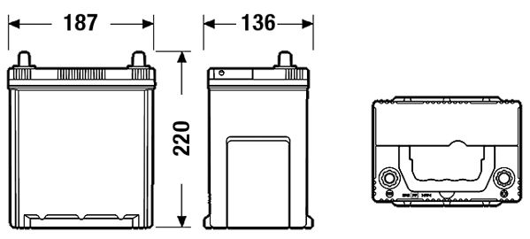 Exide Conventional Battery  - 12 V - 40Ah - 350CCA
