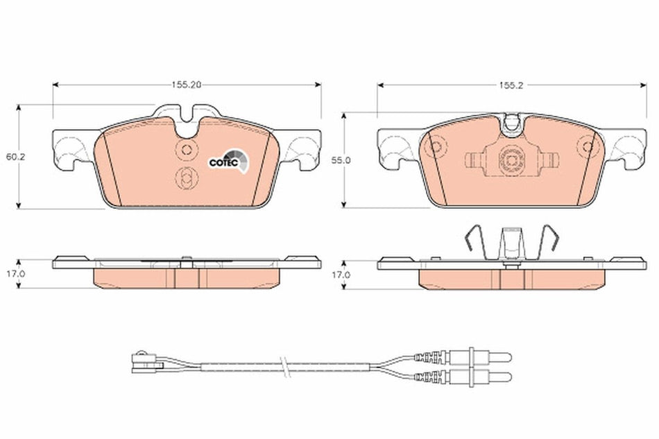 Brake Pad Set, disc brake - GDB1929