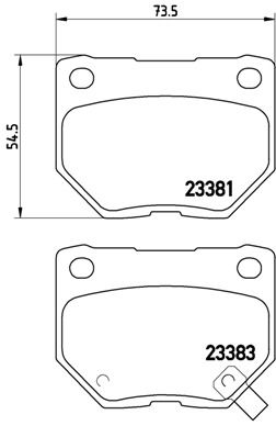 Brake Pad Set, disc brake - P 78 016