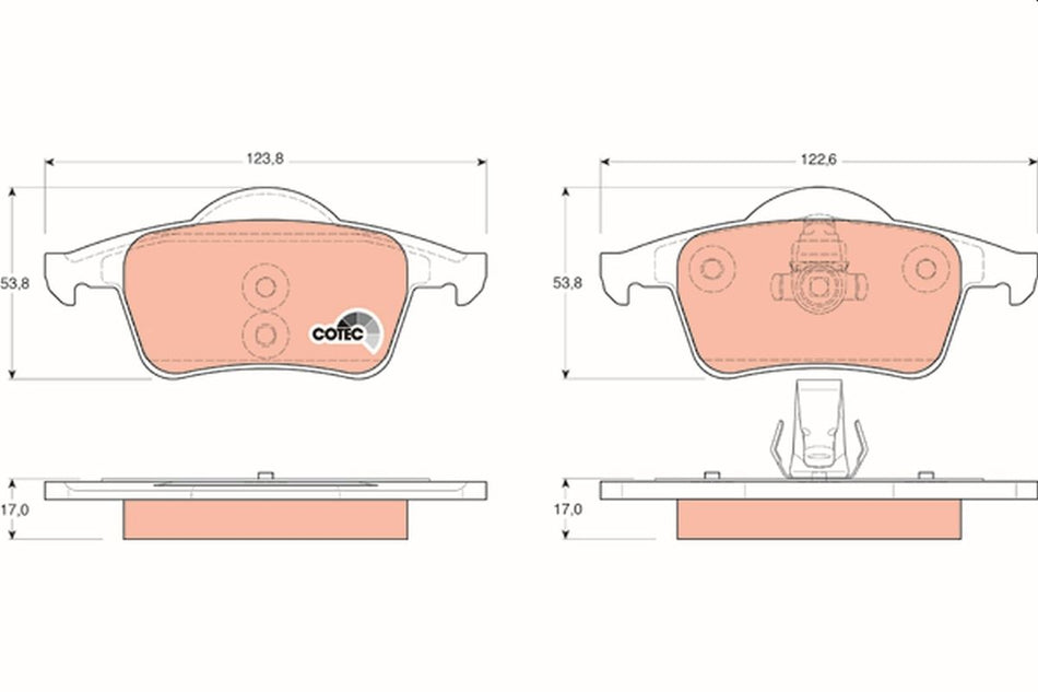 Brake Pad Set, disc brake - GDB1389