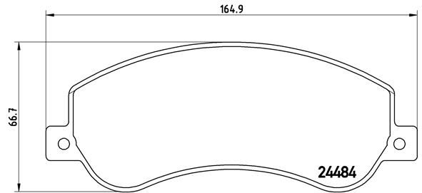 Brake Pad Set, disc brake - P 85 115