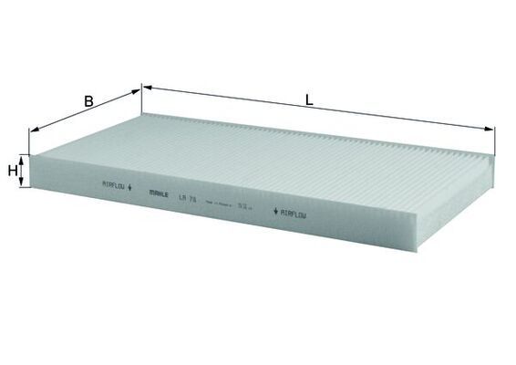 Filter, cabin air - LA 78