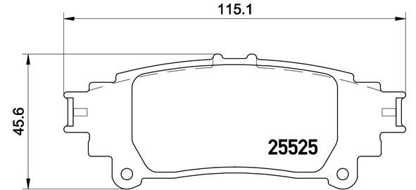 Brake Pad Set, disc brake - P 83 132