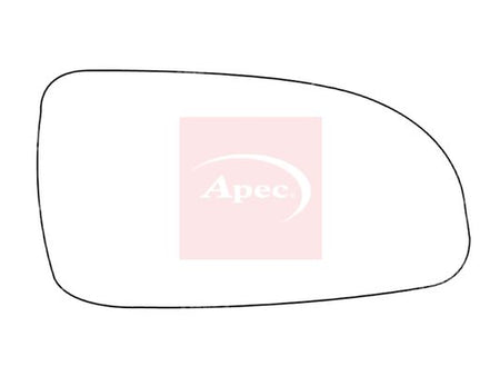APEC Replacement Stick-On Standard Vehicle Mirror Glass RHS