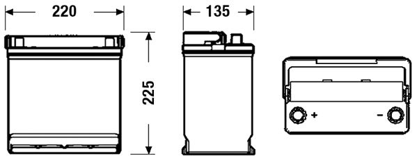Exide Conventional Battery  - 12 V - 45Ah - 330CCA