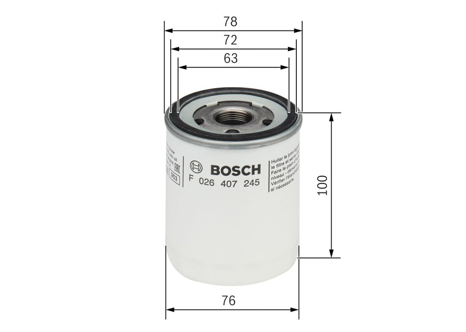 Oil Filter - F 026 407 245