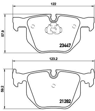Brake Pad Set, disc brake - P 06 029