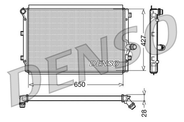 Radiator, engine cooling - DRM32017