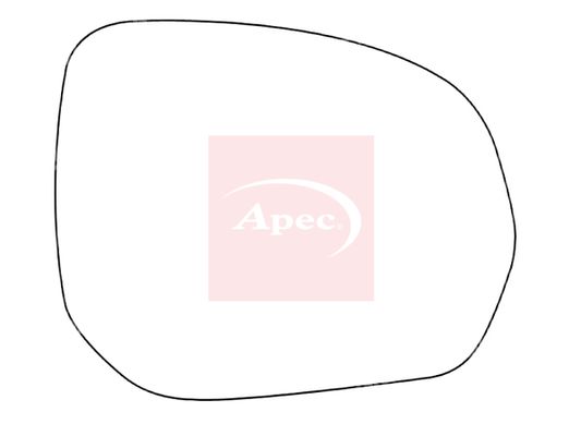 APEC Replacement Stick-On Standard Vehicle Mirror Glass RHS