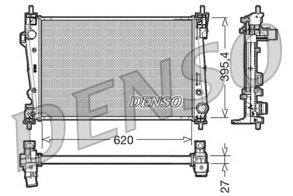 Radiator, engine cooling - DRM01007