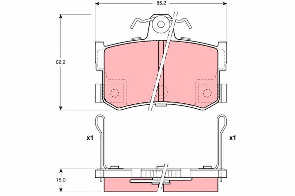 Brake Pad Set, disc brake - GDB1169