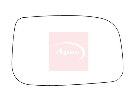 APEC Replacement Stick-On Standard Vehicle Mirror Glass RHS
