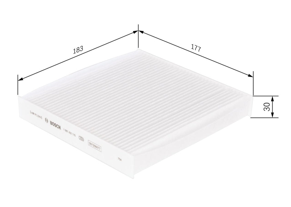 Filter, cabin air - 1 987 432 115