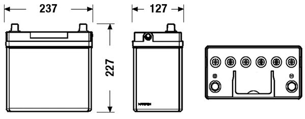 Exide Conventional Battery  - 12 V - 45Ah - 330CCA