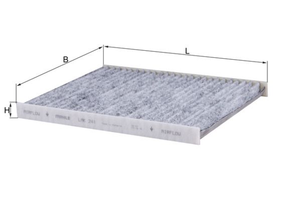 Filter, cabin air - LAK 241