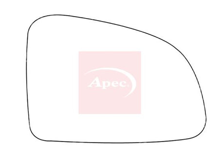 APEC Replacement Stick-On Standard Vehicle Mirror Glass RHS