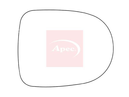 APEC Replacement Stick-On Standard Vehicle Mirror Glass LHS