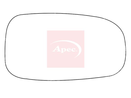 APEC Replacement Stick-On Standard Vehicle Mirror Glass RHS