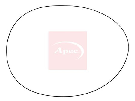 APEC Replacement Stick-On Standard Vehicle Mirror Glass RHS