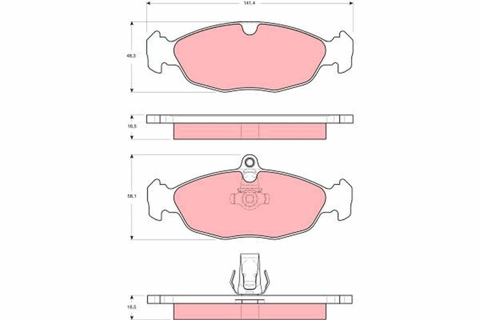 Brake Pad Set, disc brake - GDB1569