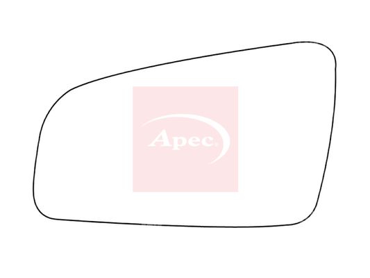 APEC Replacement Stick-On Standard Vehicle Mirror Glass LHS
