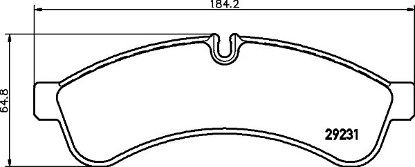 Brake Pad Set, disc brake - MDB2906