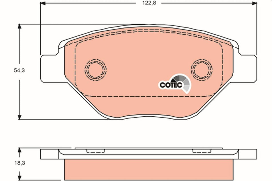 Brake Pad Set, disc brake - GDB1571