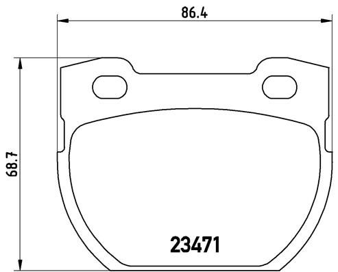 Brake Pad Set, disc brake - P 44 006