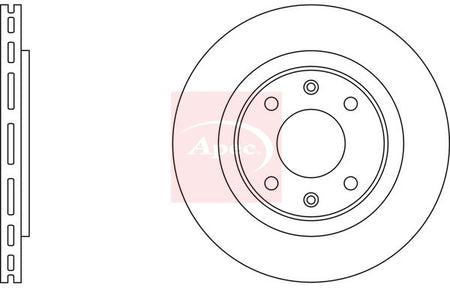 Apec DSK519 Brake Disc - 2