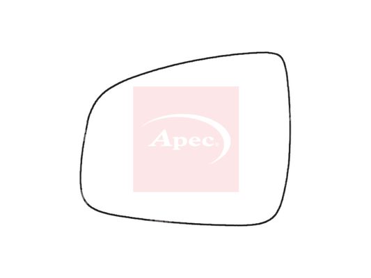 APEC Replacement Stick-On Standard Vehicle Mirror Glass LHS